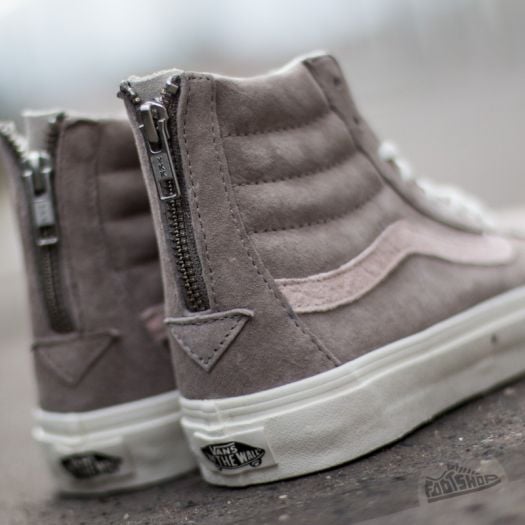 Vans sk8 hot sale hi femme argent