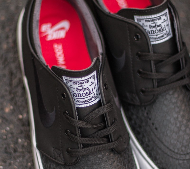 Pánske tenisky a topánky Nike Zoom Stefan Janoski L Black/ Black- White- University Red