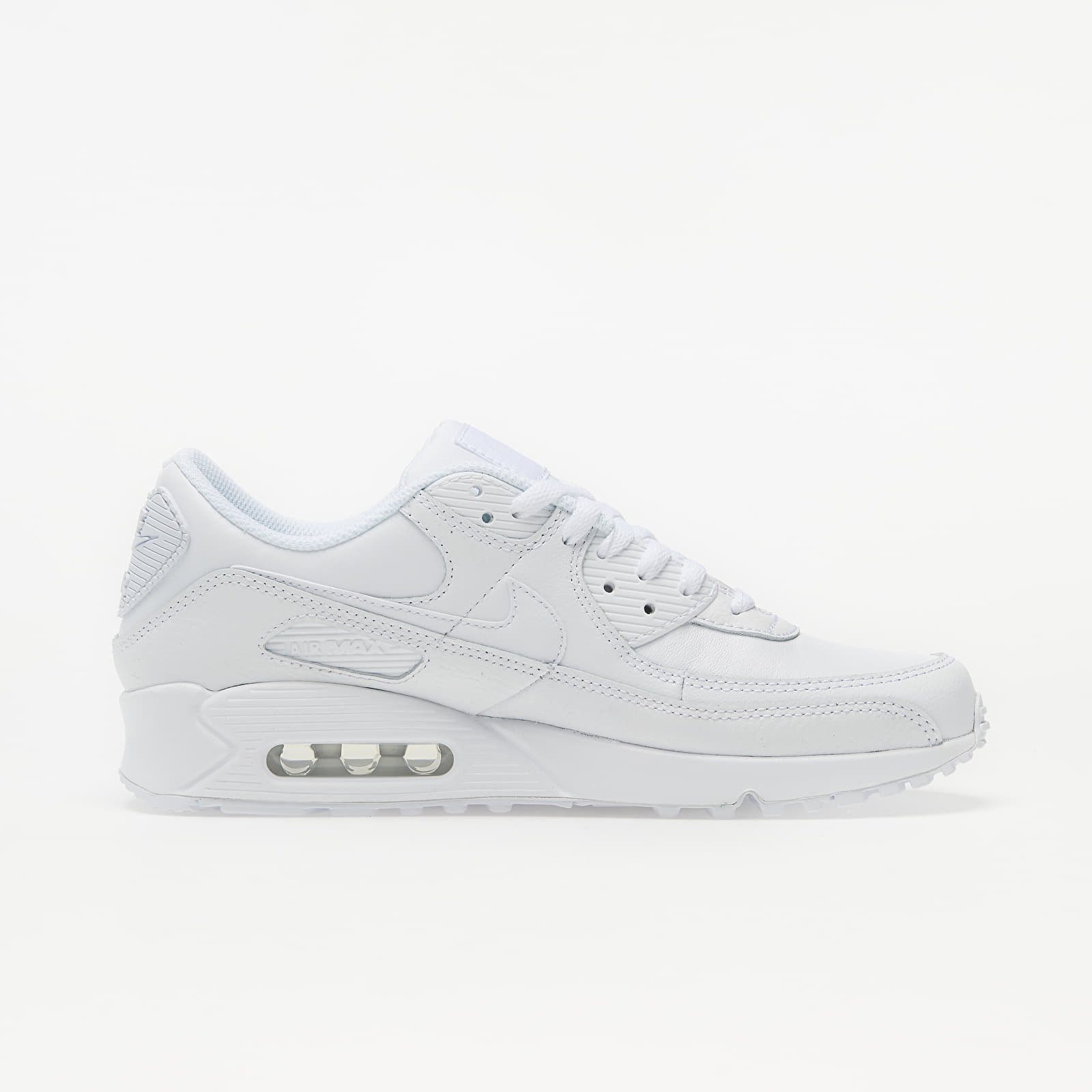 Mens white leather hotsell air max 90