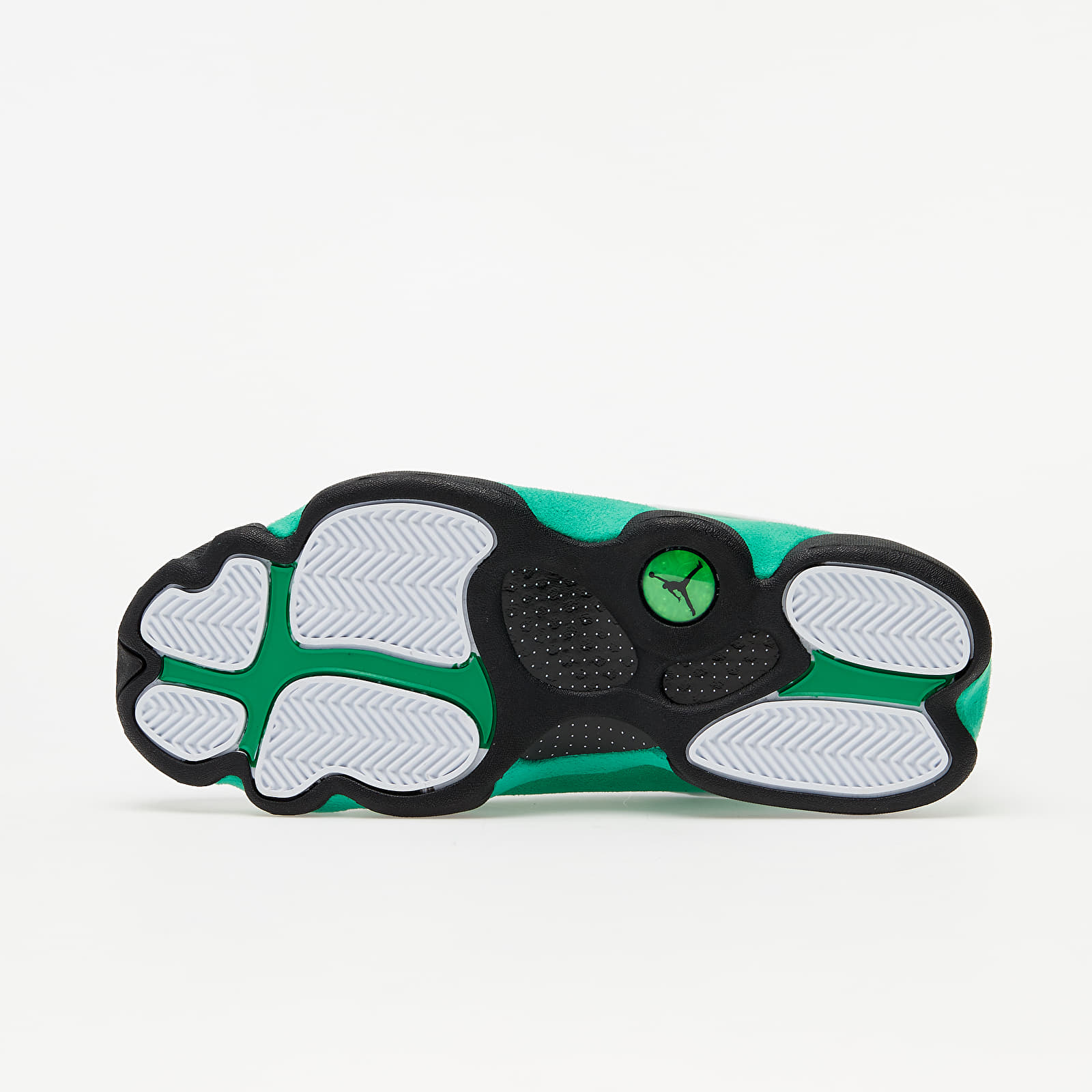 Jordan retro 13 green and white hot sale