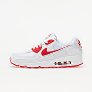 Nike Air Max 90 White/ Hyper Red-Black