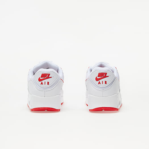 Nike air max 90 white hyper red new arrivals