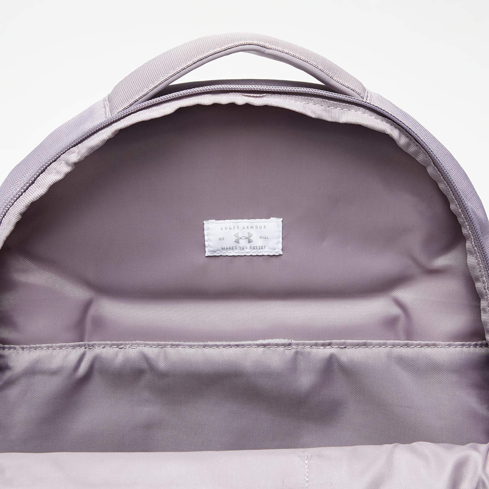 Kuprinės Under Armour Hustle Signature Backpack Slate Purple/ Slate Purple/ Metallic Silver