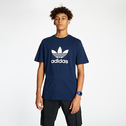 Adidas trefoil t sales shirt navy
