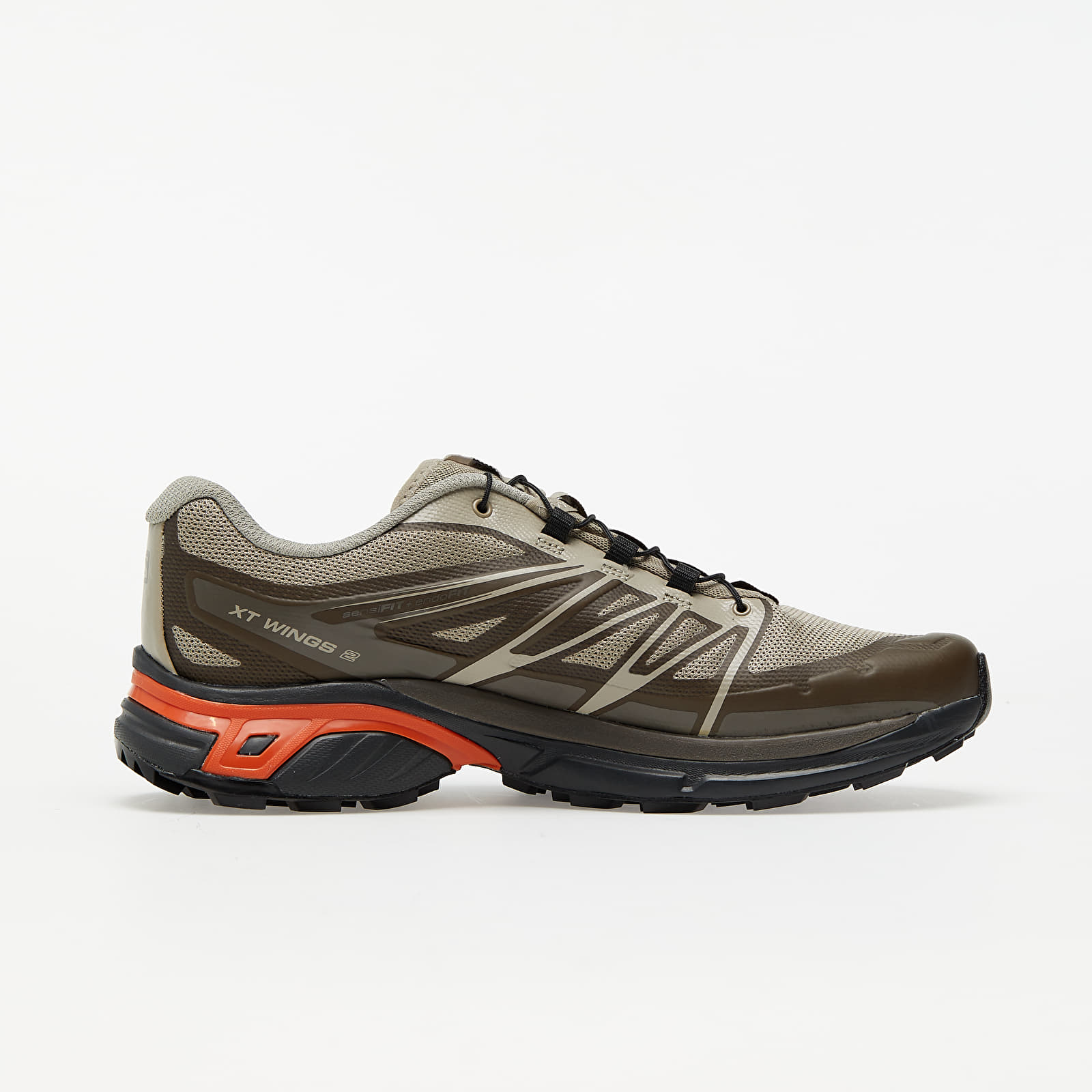Herren Sneaker und Schuhe Salomon XT-Wings 2 Advanced Vintage Kaki/ Ebony/ Autumn Blaze