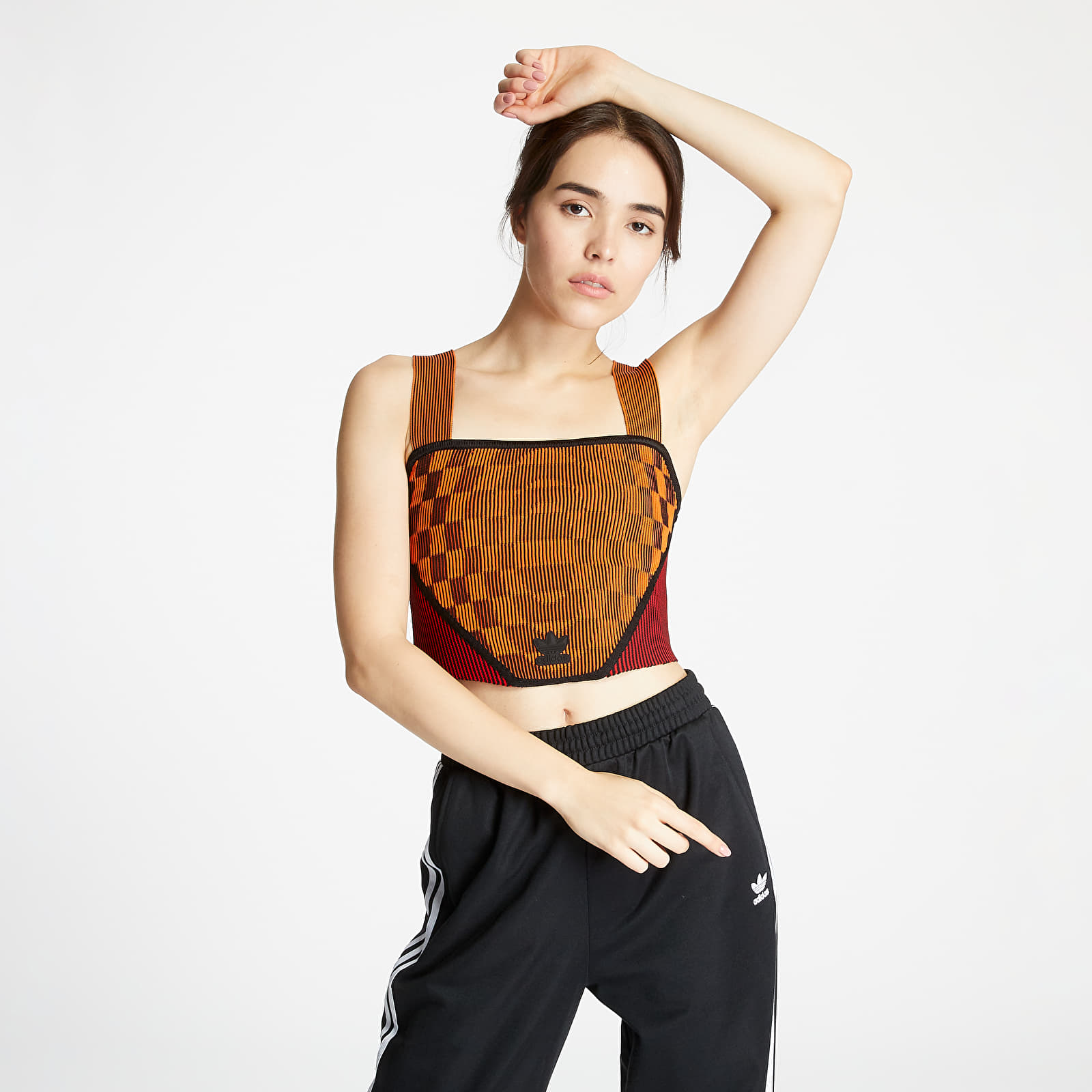 Tops adidas x Paolina Russo Knit Corset Energy Orange Black Scarlet Footshop