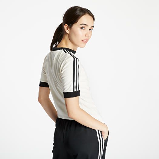 T shirts adidas 3 Stripes Tee Chalk White Footshop
