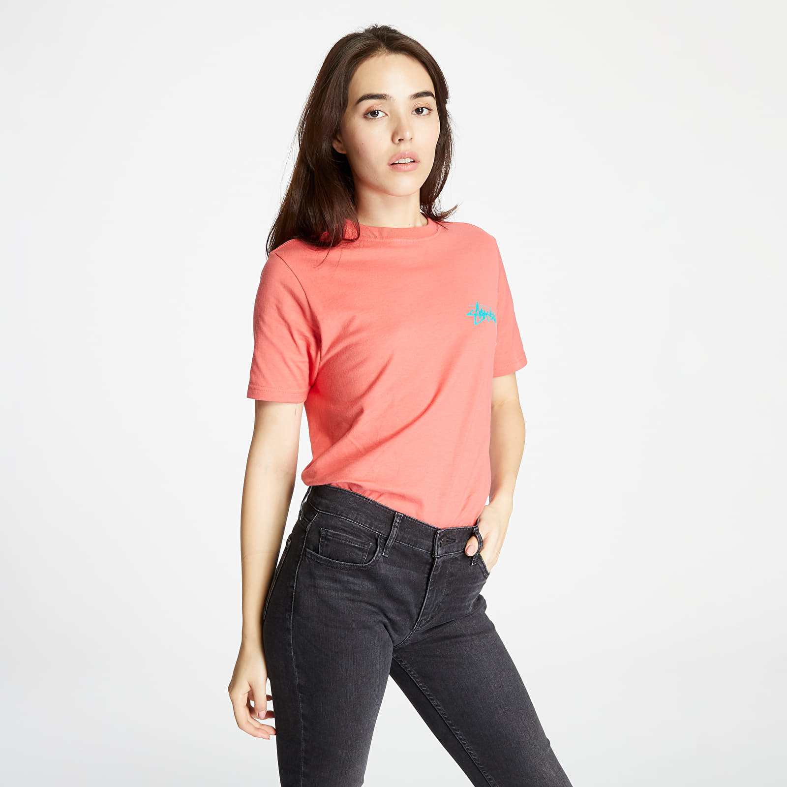 Tričká Stüssy Classic Stock Tee Pale Red