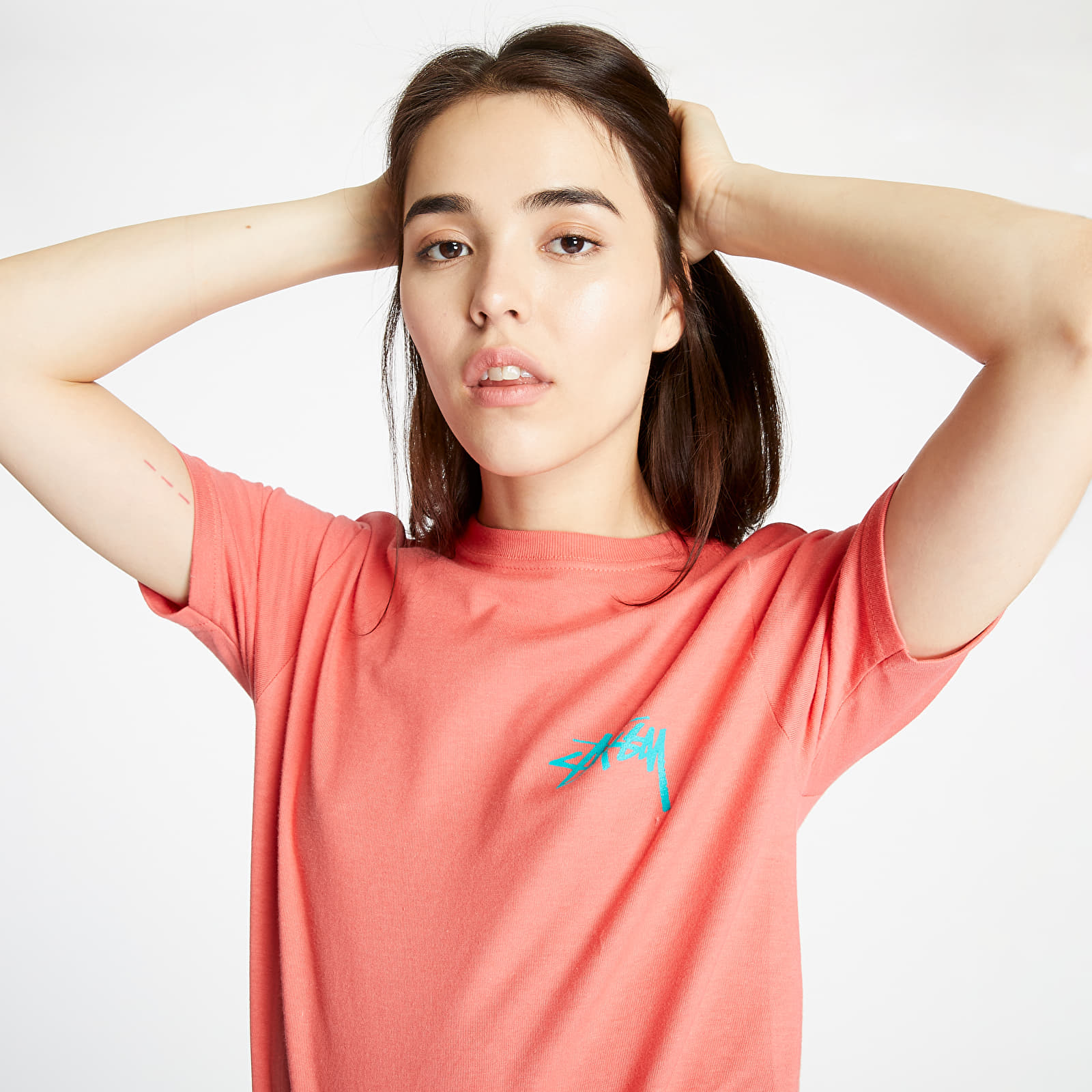 Tričká Stüssy Classic Stock Tee Pale Red