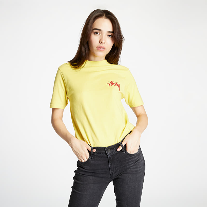 T-paita Stüssy Classic Stock Tee Lemon