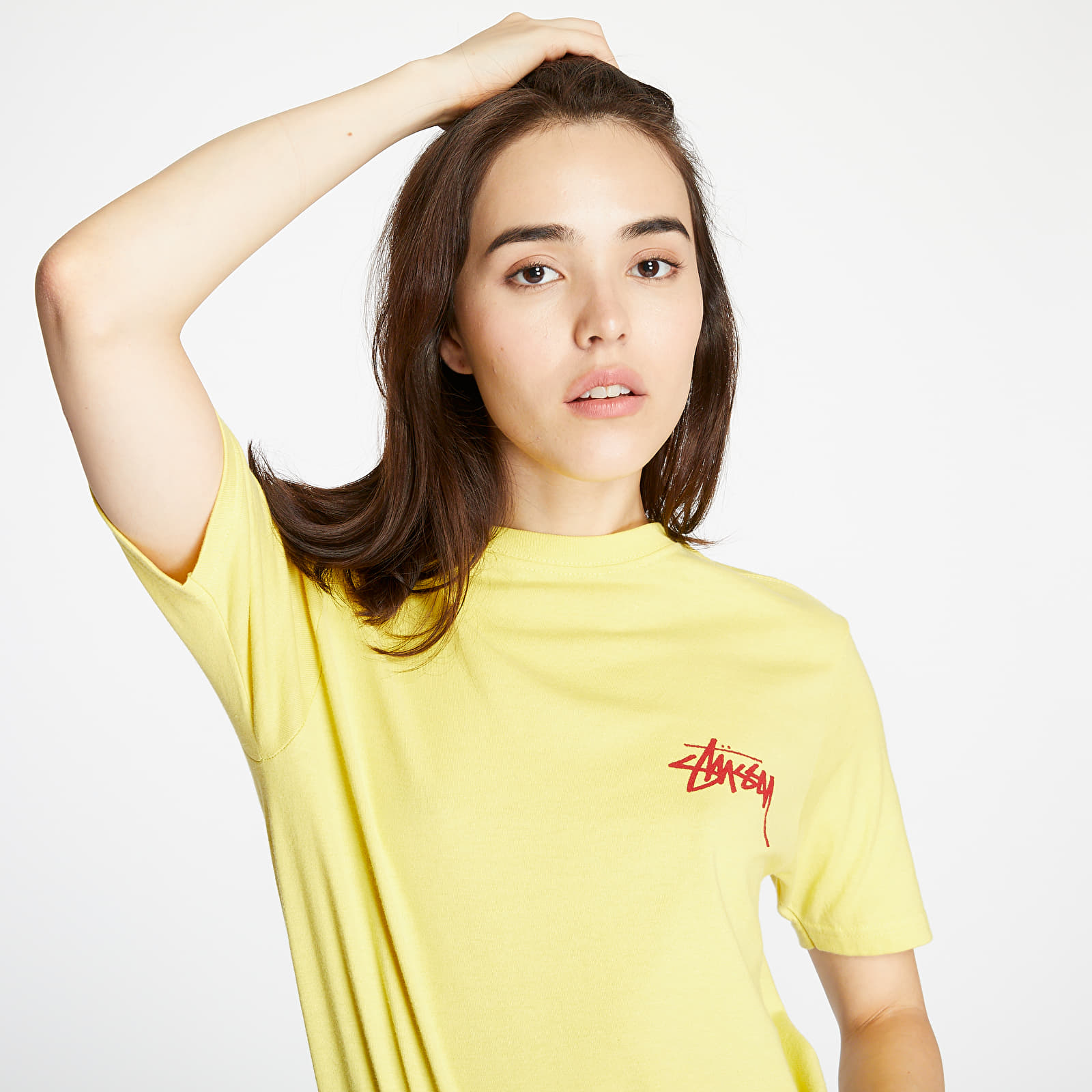 T shirts Stussy Classic Stock Tee Lemon Footshop