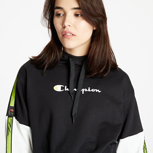 Black and green champion hoodie cheap