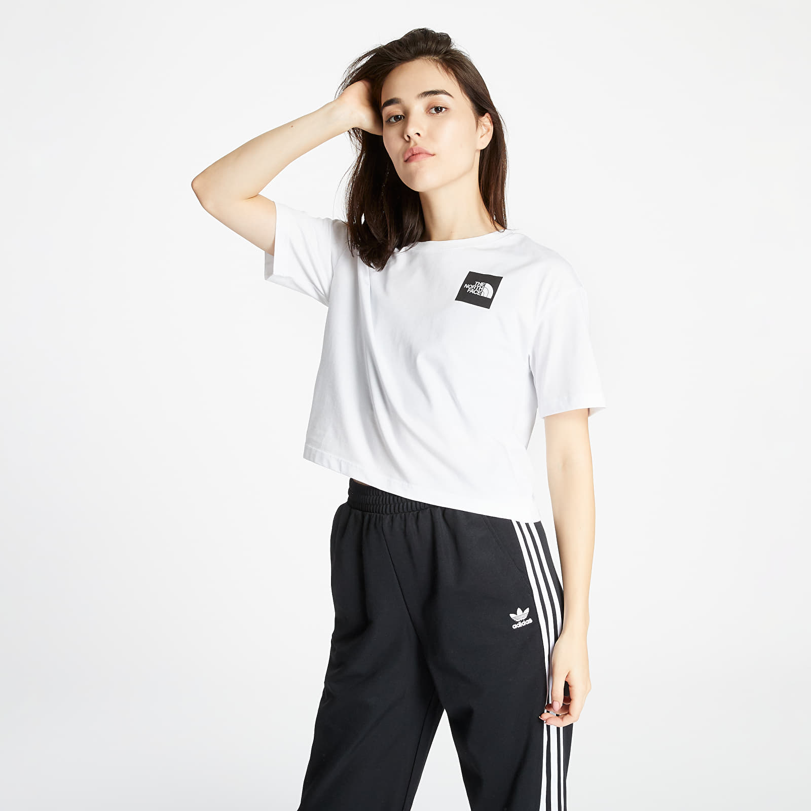 The North Face - cropped fine tee tnf white