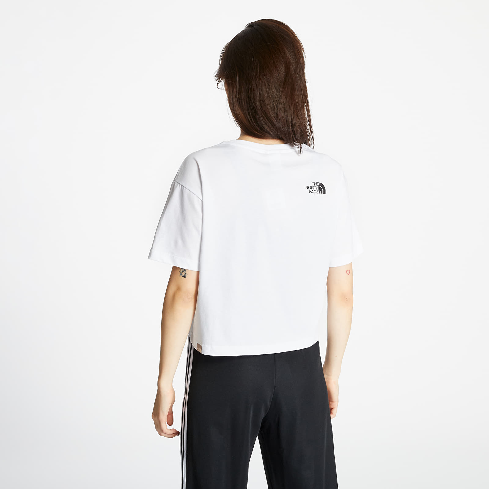 North face cropped cheap t shirt