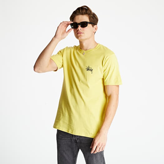 Stussy basic online tee yellow