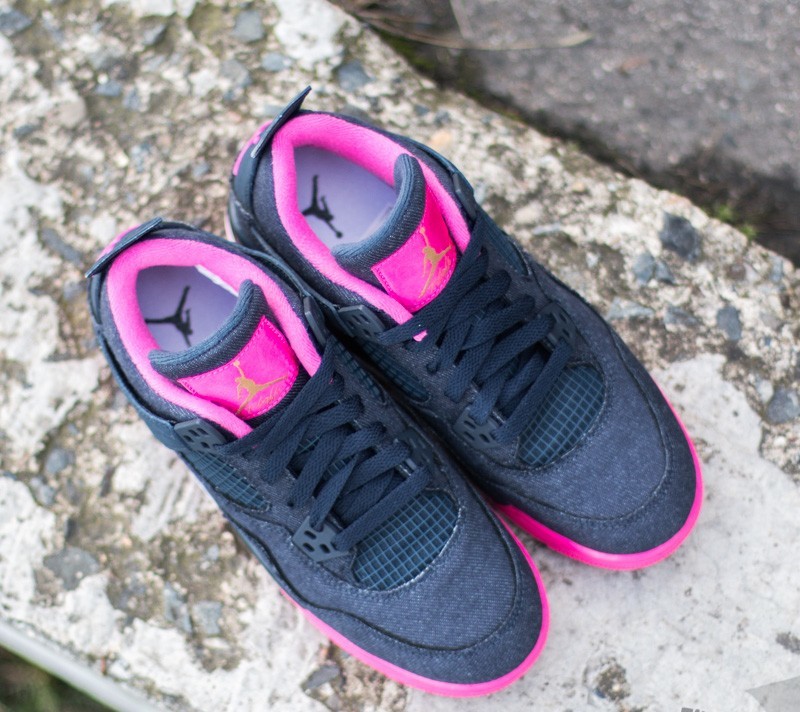 Women s shoes Air Jordan 4 Retro GG Dark Obsidian Metallic Gold