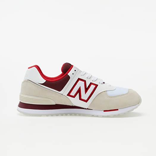 Men s shoes New Balance 574 Beige White Red Footshop