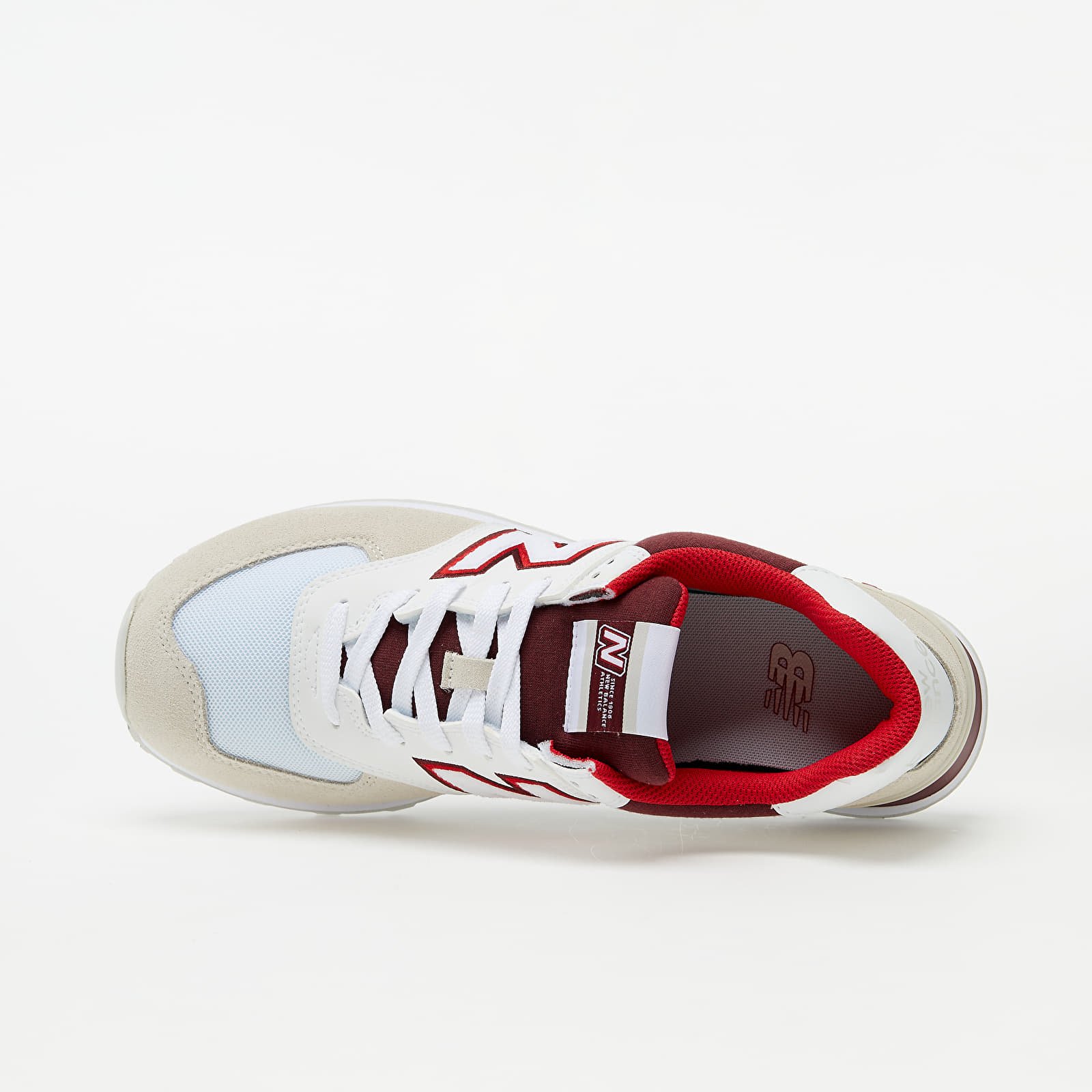 New balance rouge et beige hot sale