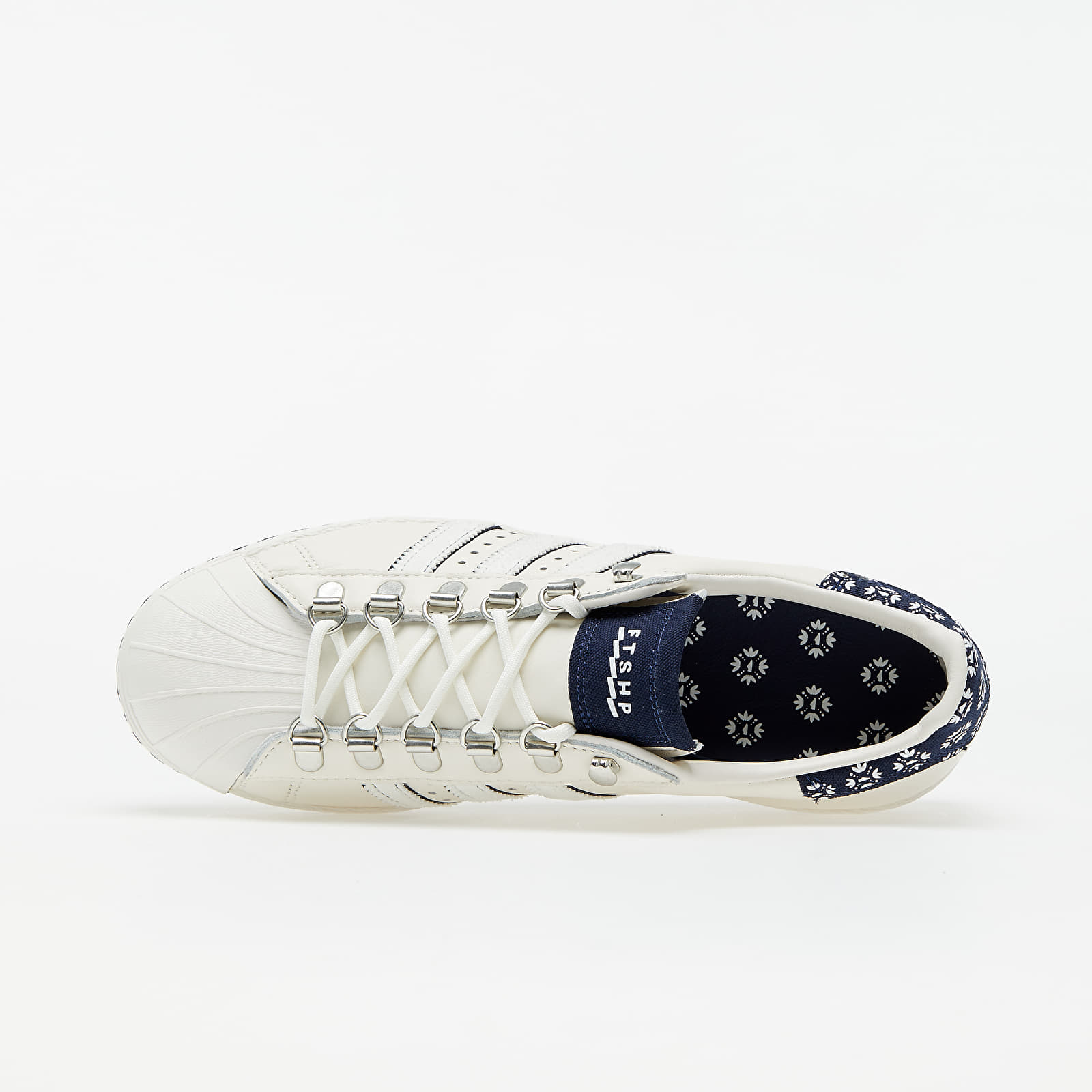 Pánské tenisky a boty Footshop x adidas Superstar Blueprinting Core White/ Night Indigo/ Night Indigo