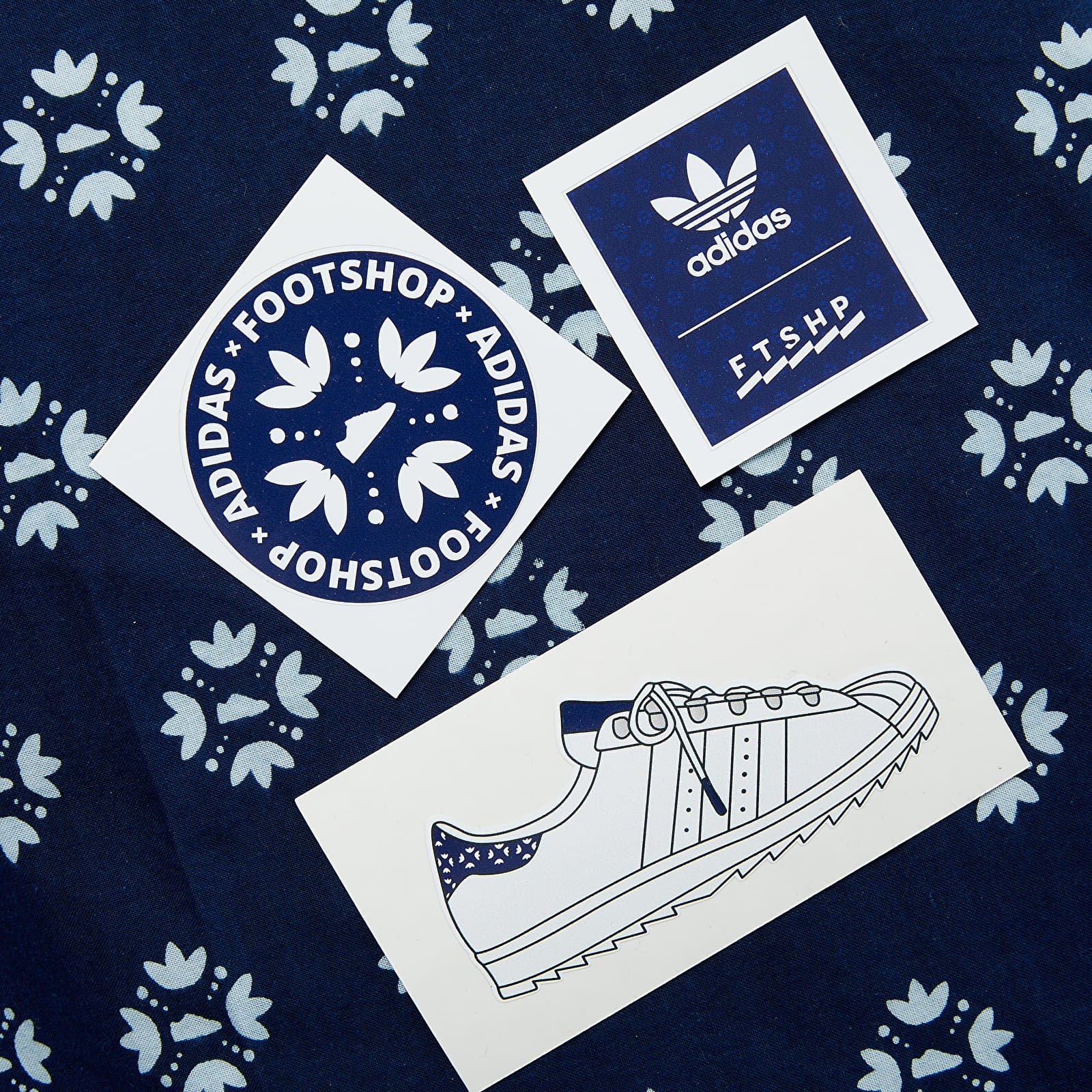 Pánské tenisky a boty Footshop x adidas Superstar Blueprinting Core White/ Night Indigo/ Night Indigo