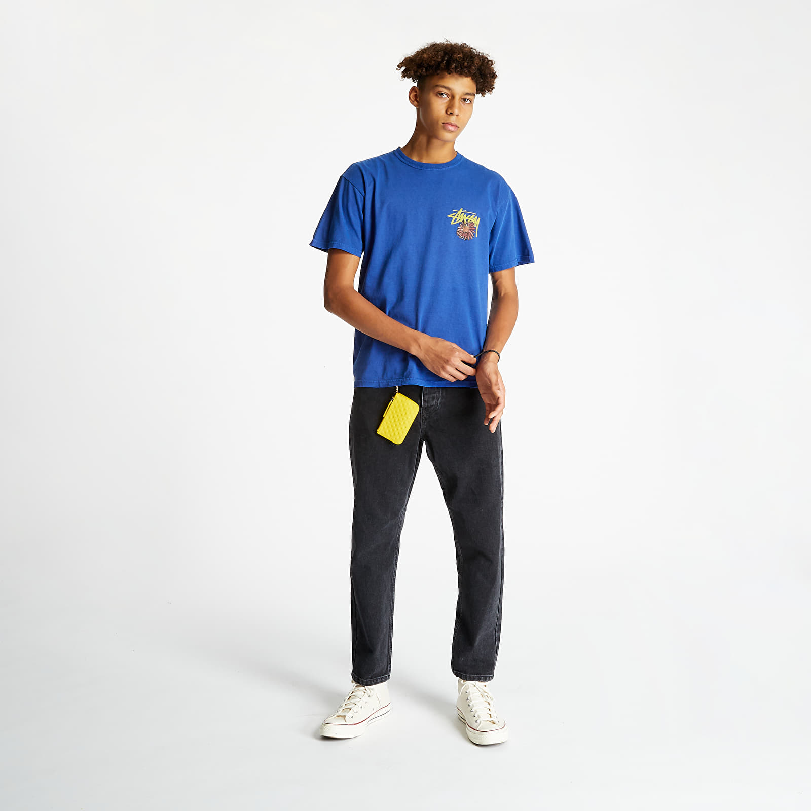 T-shirts Stüssy Smokin' Skull Pig. Dyed Tee Dark Blue