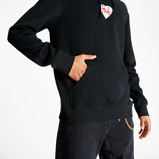 Sweatshirt HUF Plastic Heart Hoodie Black