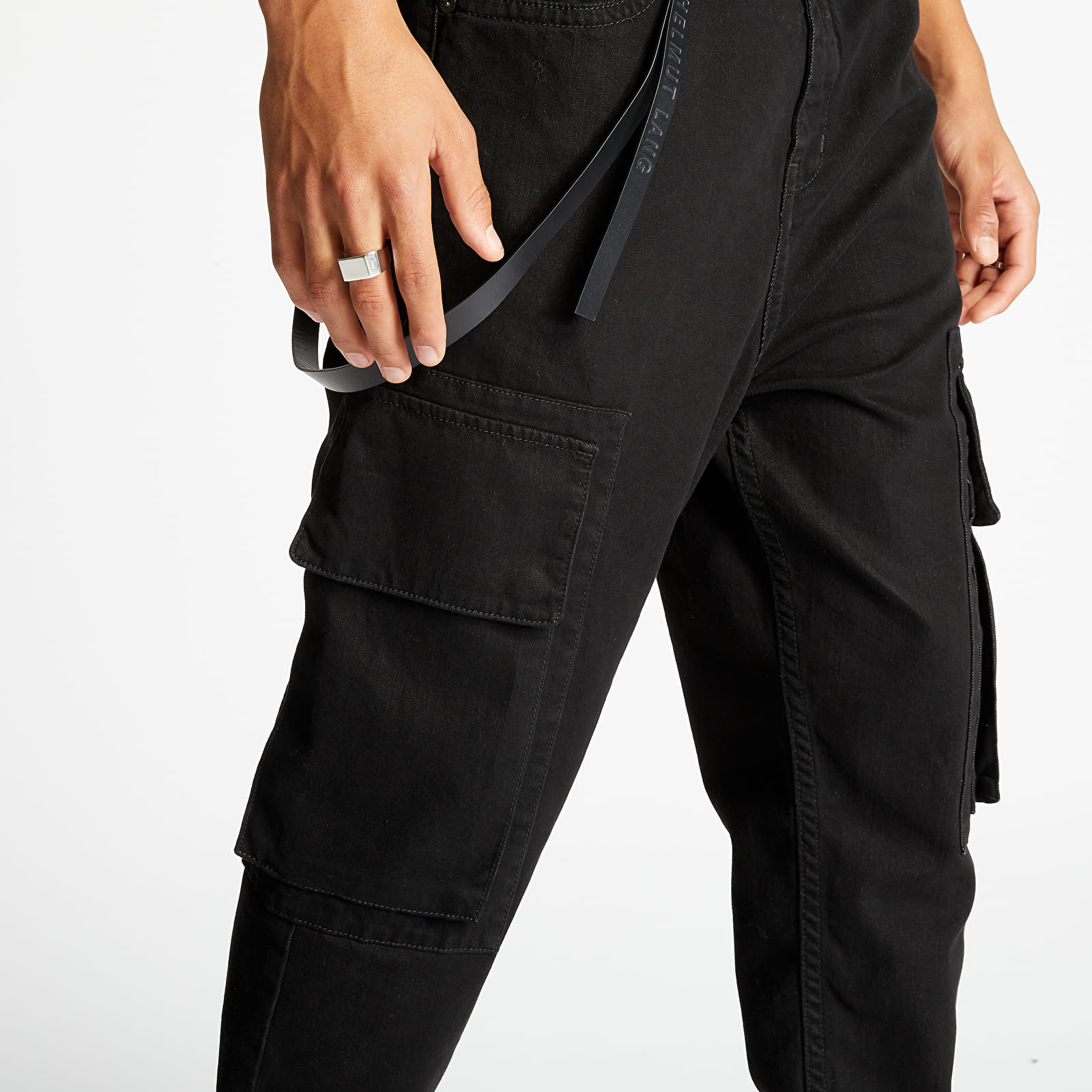 Pants and jeans HELMUT LANG Cropped Cargo Jeans Black Footshop