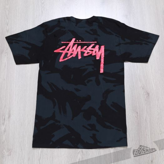 T-Shirts and shirts Stüssy Camo Stock Tee Black (1903646 camo P