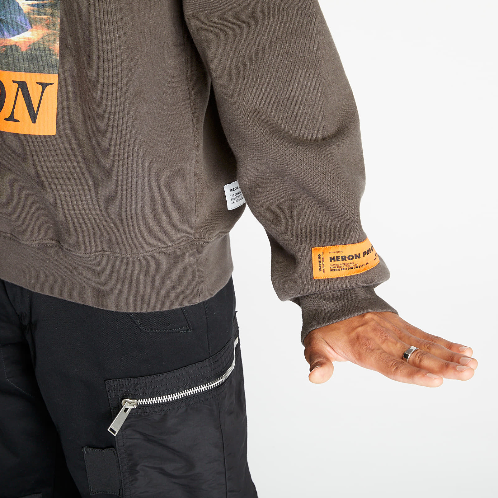 Hoodies and sweatshirts  HERON PRESTON Hoodie Onyx