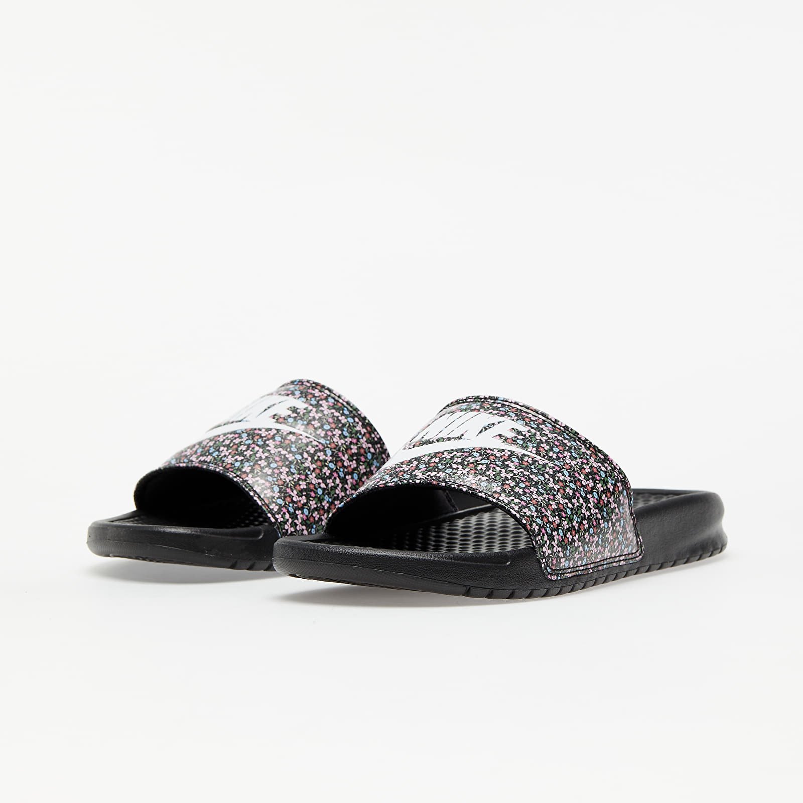 Buty damskie Nike Benassi JDI Black/ White-Lt Arctic Pink-Baltic Blue