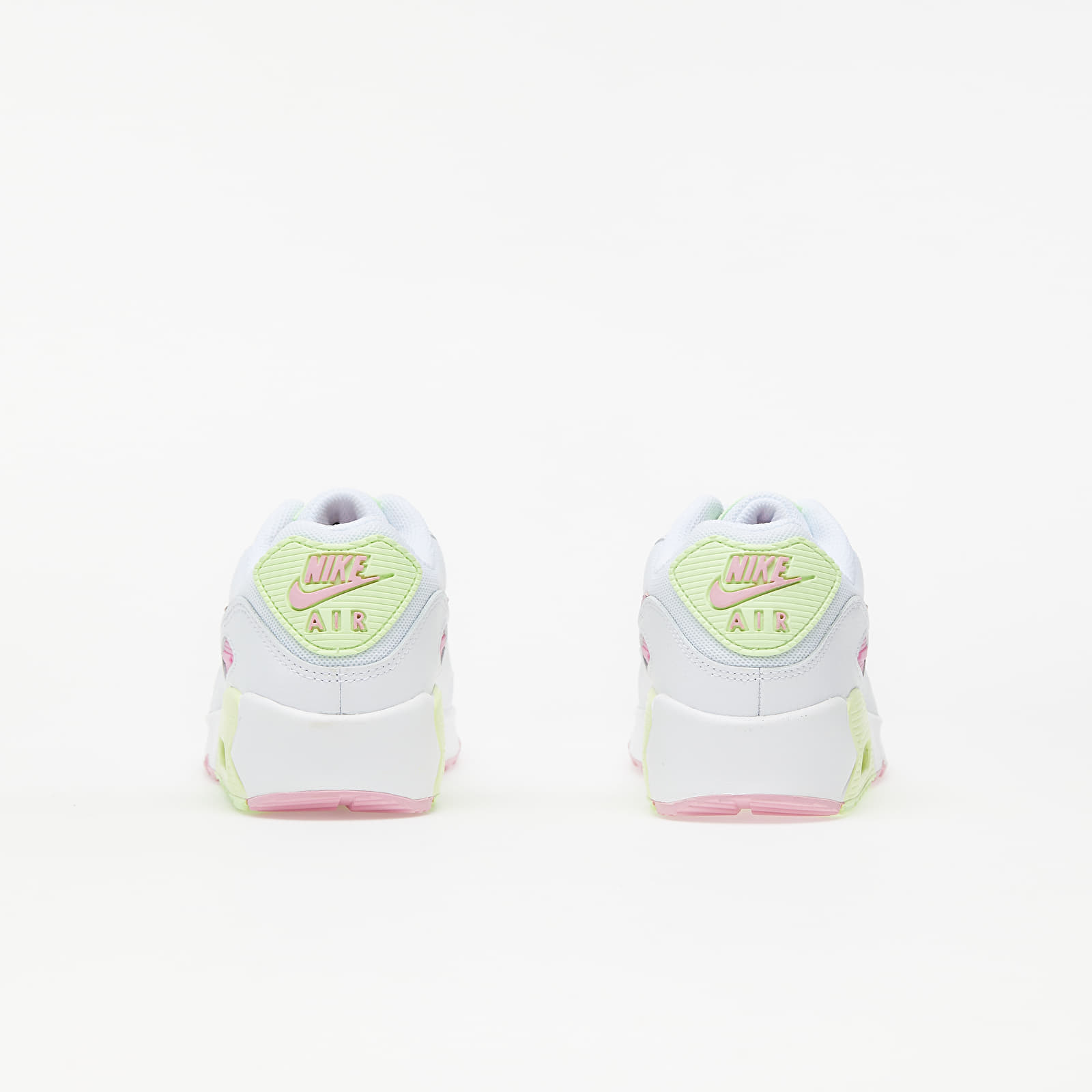Women's shoes Nike Air Max 90 GS White/ Pink Rise-Pink Rise-Barely Volt