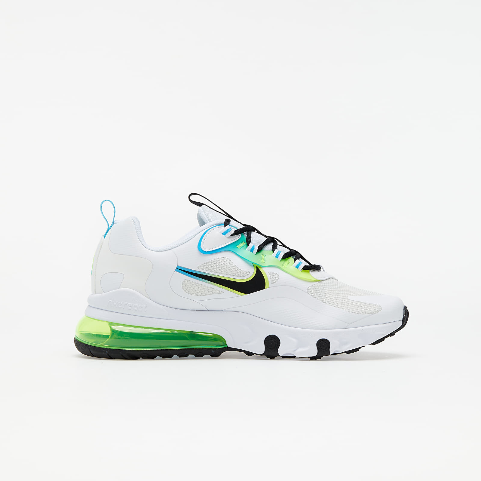 Scarpe e sneakers bambini Nike Air Max 270 React GS White/ Black-Blue Fury-Volt