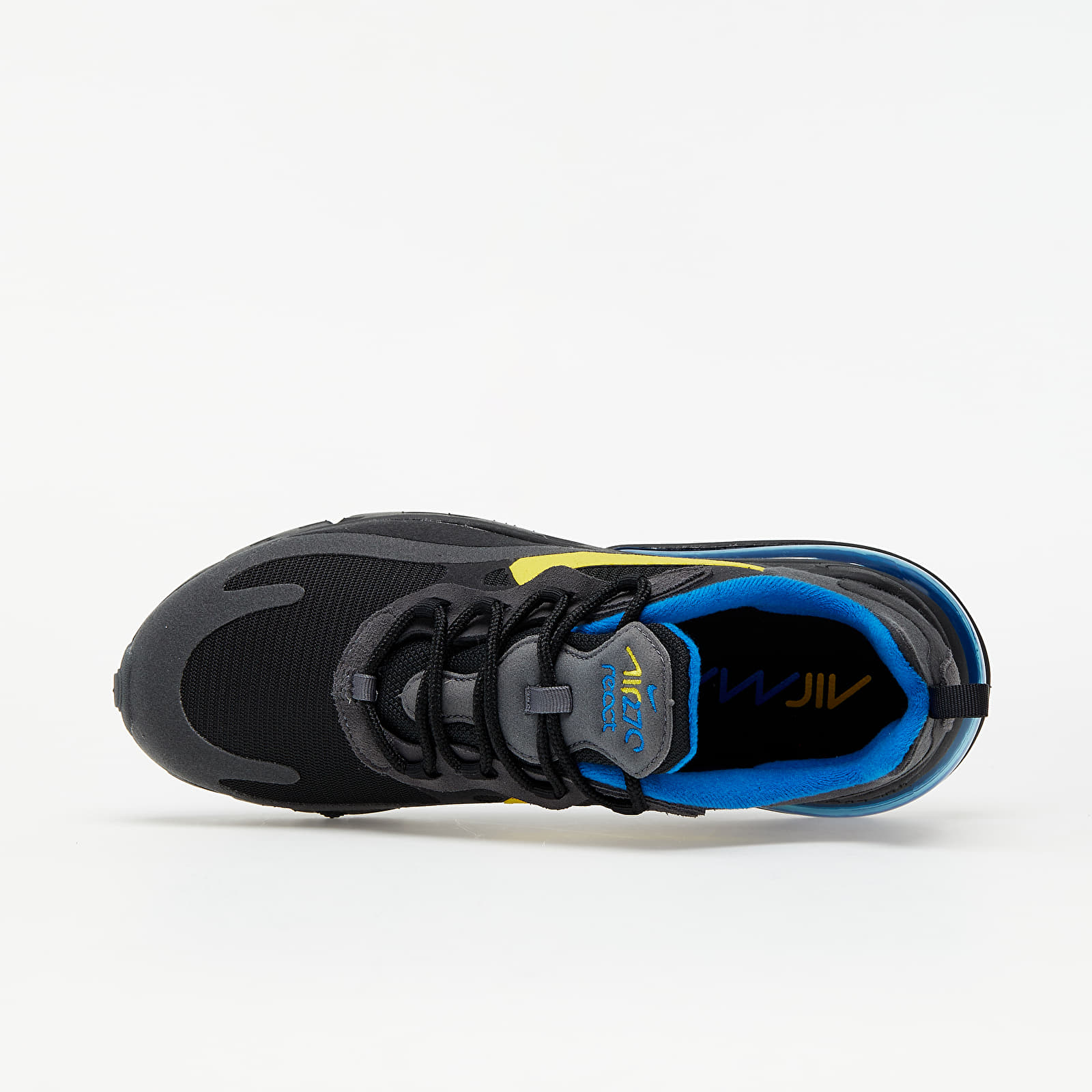 Men's shoes Nike Air Max 270 React Black/ Tour Yellow-Dark Grey-Blue Spark