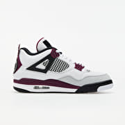 Men s shoes Air Jordan 4 Retro PSG White Bordeaux Neutral Grey