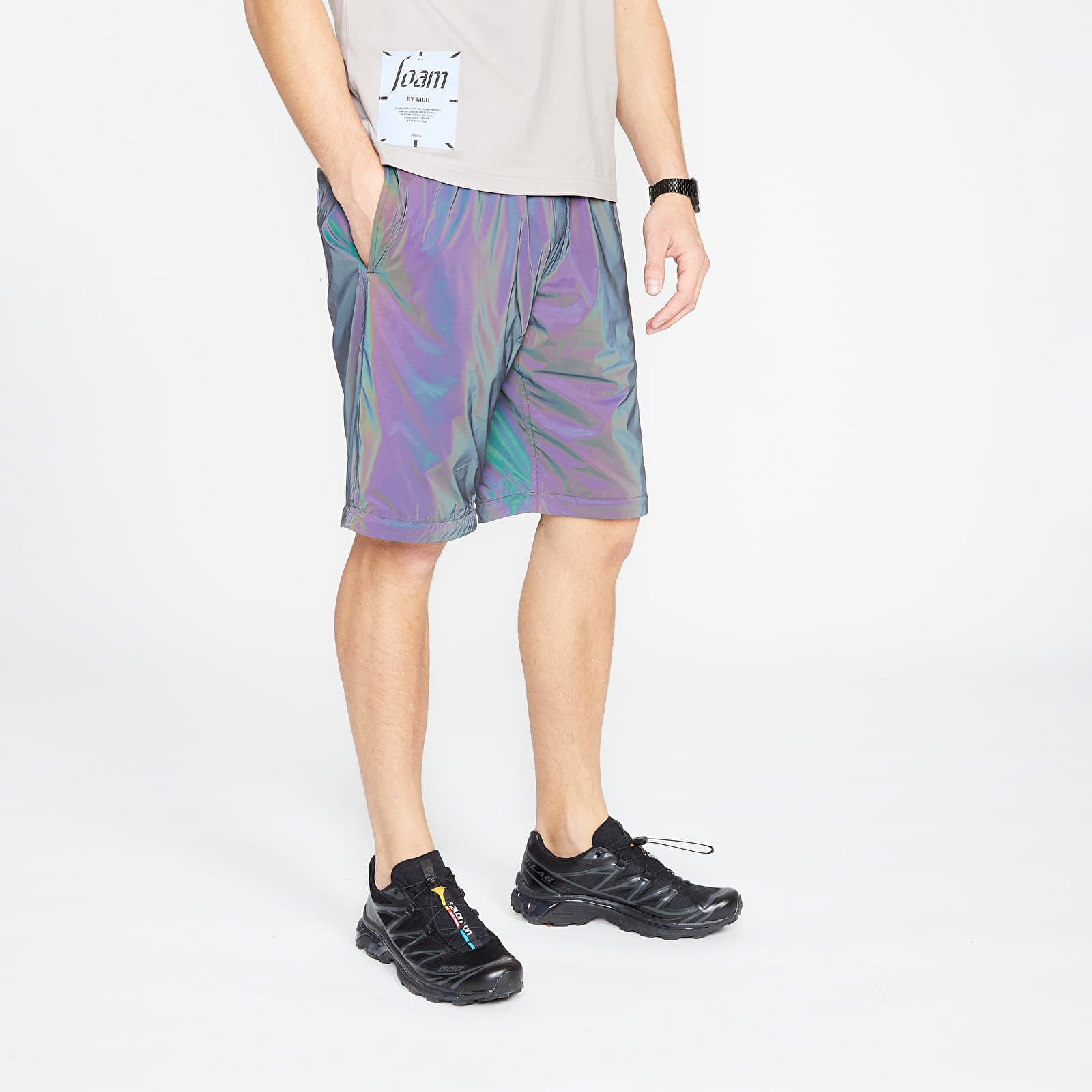 Džínsy a nohavice McQ Zip Off Shell Track Pants Multicolor