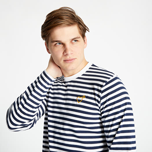Adidas navy long sleeve shirt store