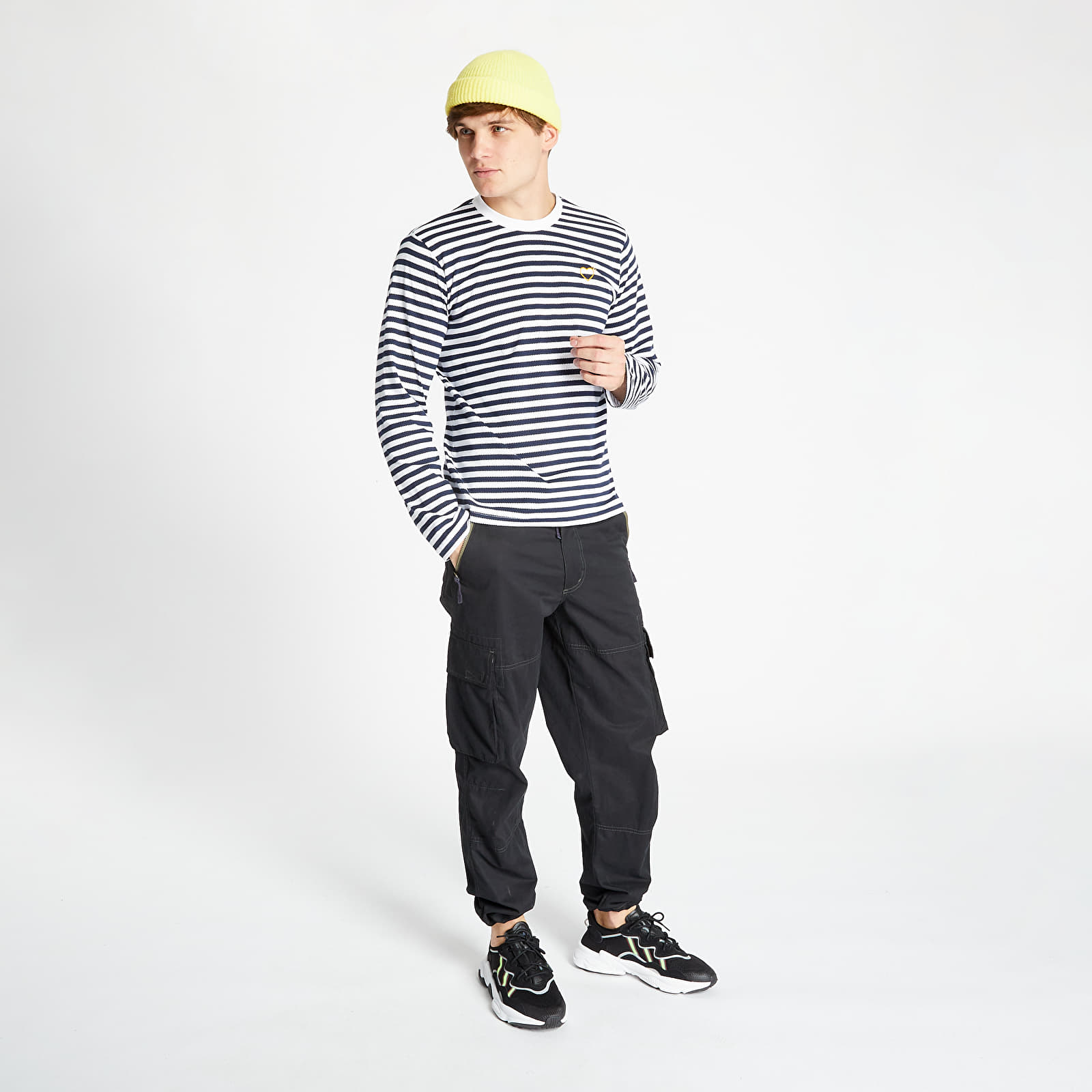T-Shirts adidas Human Made Longsleeve Tee White/ Collegiate Navy
