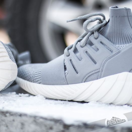 Adidas tubular doom primeknit grey best sale