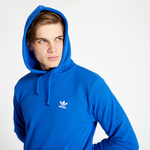 Adidas essentials hot sale hoodie blue