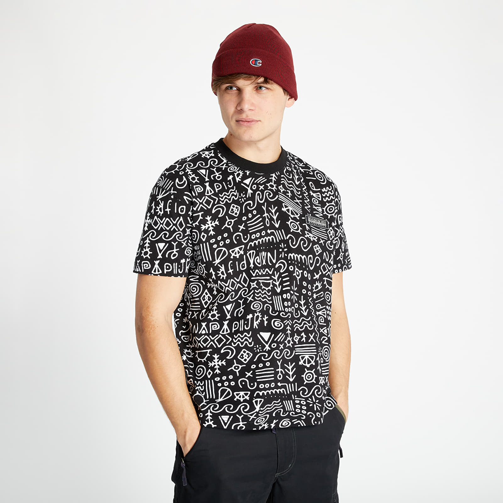 Pólók NAPAPIJRI Noaide Tee Black