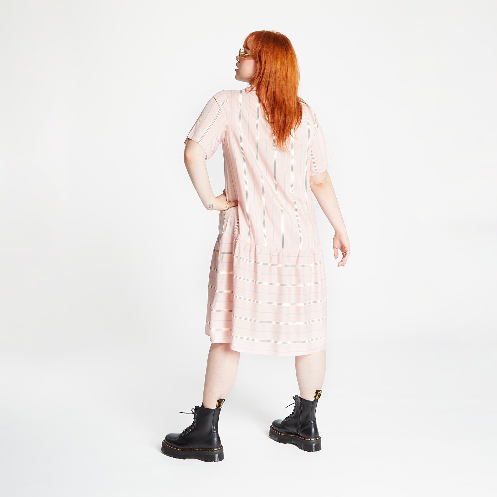 Abiti WOOD WOOD Delphine Dress Light Rose Stripe