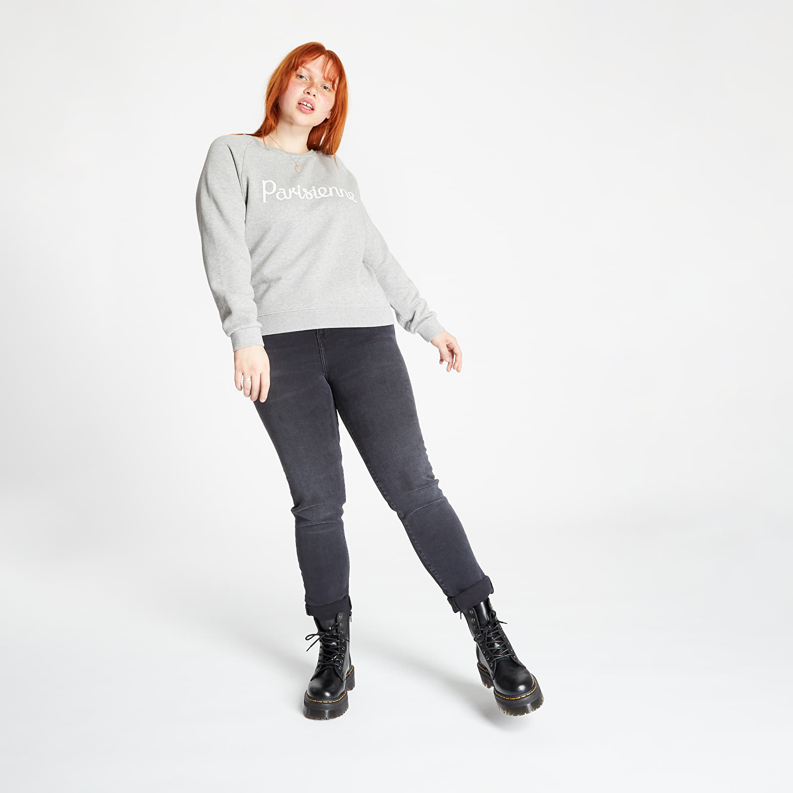 Sweatshirts MAISON KITSUN Parisienne Sweatshirt Grey Melange