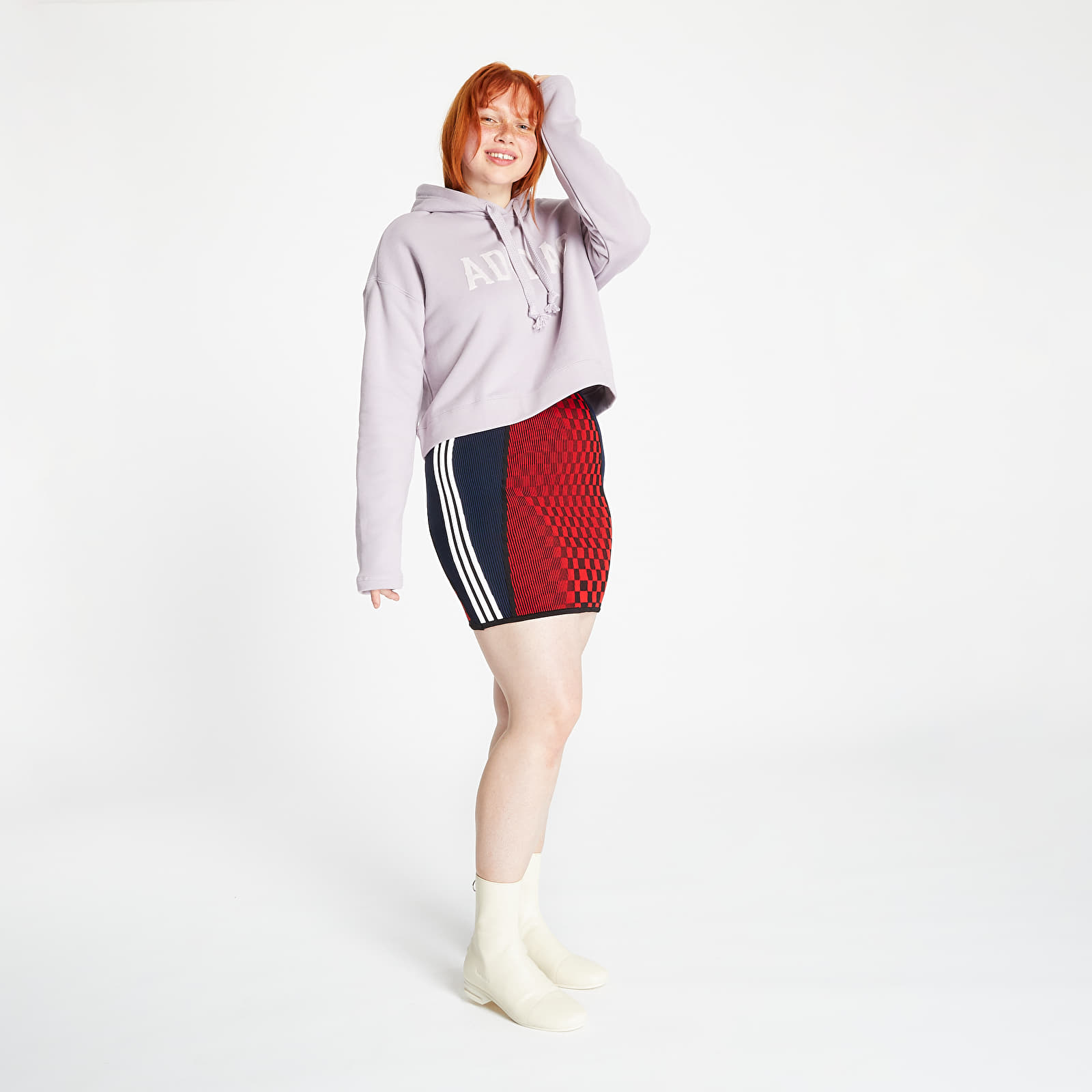Adidas cropped soft vision & black deals womens hoodie