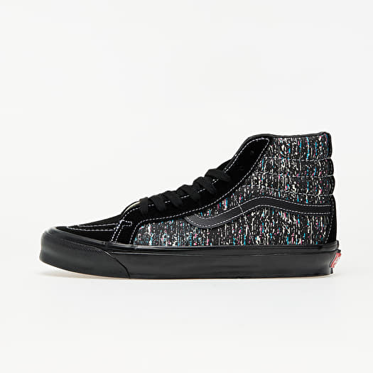 Vans Vault OG Sk8-Hi LX (OG Static Print) Black/ Black | Footshop