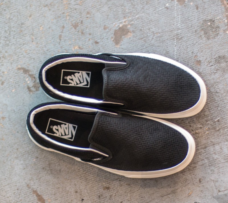 Vans braided suede slip on sale