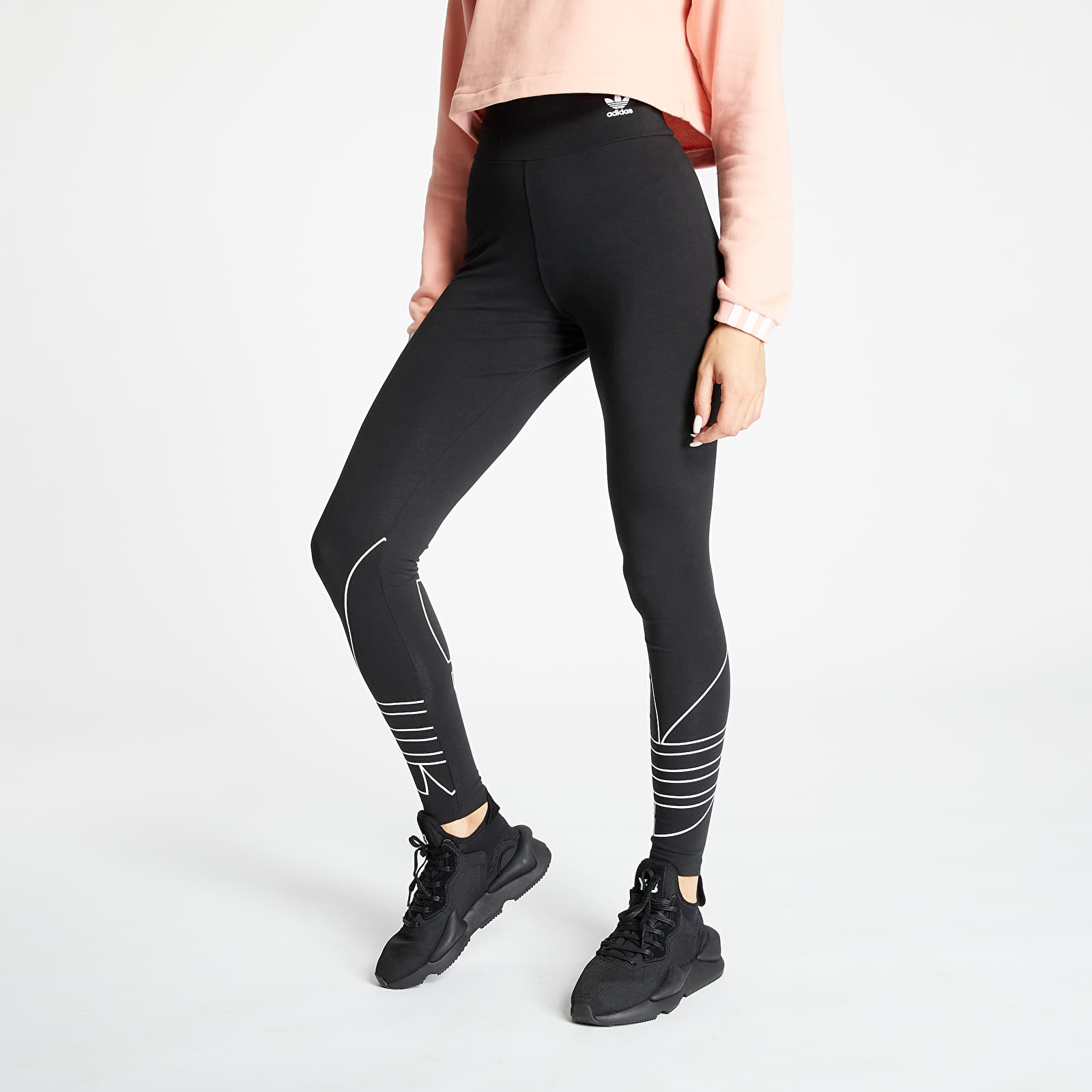 Nohavice adidas Large Logo Tights Black