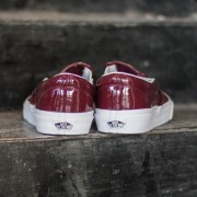 Vans maroon hotsell slip ons