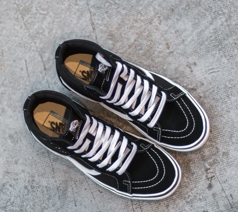 Férfi cipők Vans Sk8-Hi Lite + Suede/ Canvas Black/ White