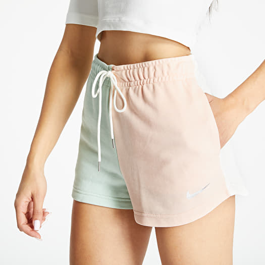 nike washed coral shorts