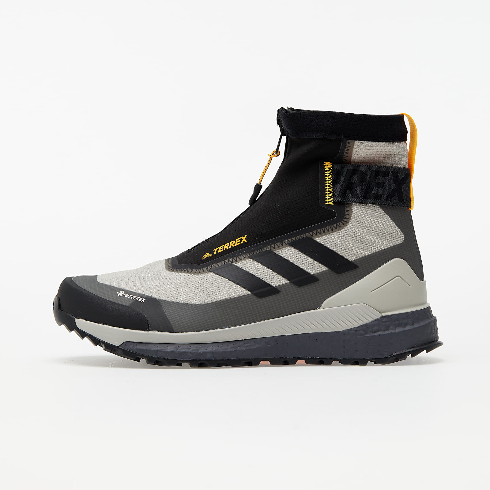 Men's shoes adidas Terrex Free Hiker COLD.RDY Metalic Grey/ Core Black/ Solid Gold